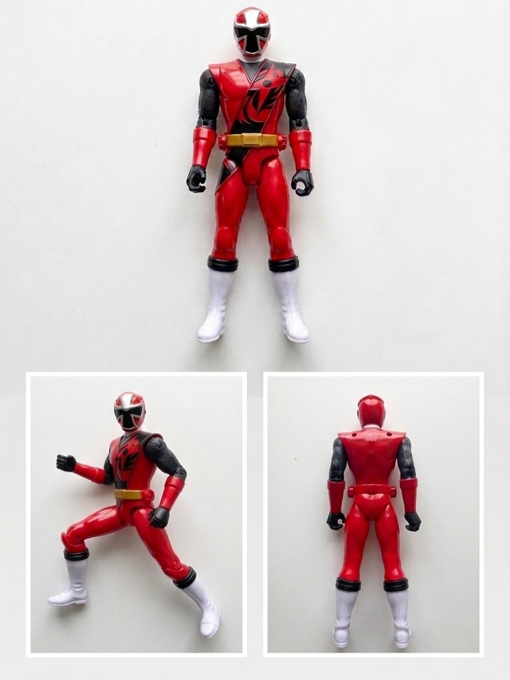 Power Rangers Ninja Steel Red Ranger 12”Action Figure 2016 Bandai Collectible